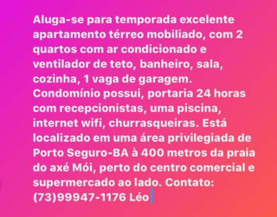 Apartamento 2 Quartos Porto Seguro Exteriör bild